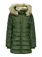 ONLY Womens Onlcamilla Hood Fur Coat OTW Jacke, Forest Night, S
