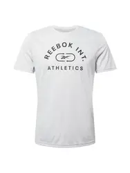 Reebok Sport Funktionsshirt hellgrau / schwarz