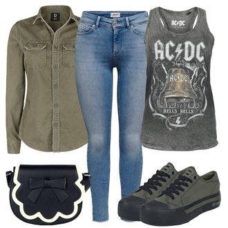 Outfit met grijs Brandit "Zomerkleding"