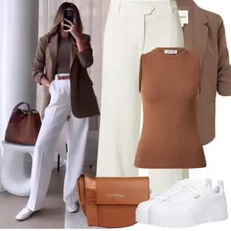 Elegantan, Sportski Ljeto Outfit sa Siva/Bijela Tenisica za tenis/gimnastička papuča/cam cipela/cipela za trčanje/Tenisica za fitness Puma "Proljetni Outfit"Look: Ekstravagantno, Bad Taste, Unisex, Hip Hop, Skater, 90-ich, Estetika, Sportski