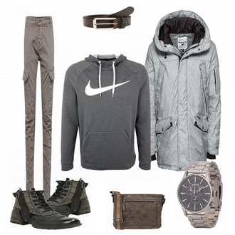 Outfit mit Grün Stiefel Replay "Wubshet"