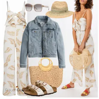 Outfit mit Grau Jumpsuit BILLABONG "Modischer Sommer Look"