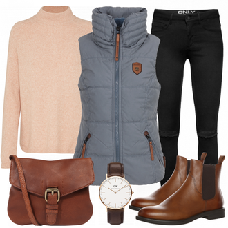 Outfit mit Rot Stiefel Vagabond Shoemakers "vestTime"