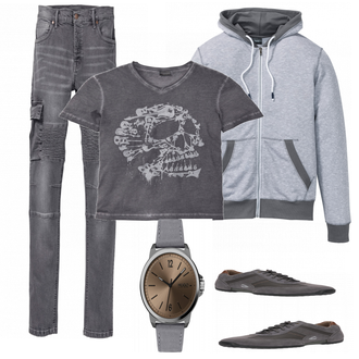 Outfit mit Grau Sneaker Camel Active "Bonprix Style"