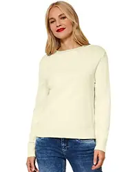 Street One Damen A301895 Strickpullover, Mellow White, 38