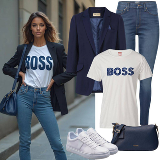 Streetwear Outfit sa Krem/Bijela Majica za plažu/Majica za plažu/Predimenzionirana majica/Top za plažu/Tunika za Plažu/Pulover za plažu DAY BIRGER ET MIKKELSEN "Hladniji izgled za proljeće"Look: Unisex, Prevelik, Rap, Boja, klasický, Streetwear, Ležerno, Običan