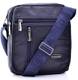 Original Herrentasche COVERI Multi-Taschen Zubehör Reißverschluss geräumig blau schwarz kleine Tasche Blau blau Grande larghezza:24cm Altezza:26cm profondità:9cm