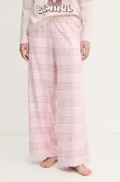 Spodnji del piame Hollister Co. enski, roza barva, KI346-4028
