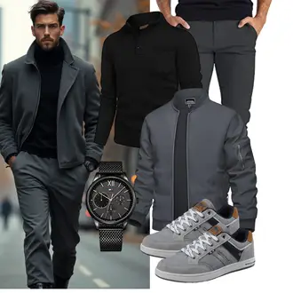 Laufen Winter Outfit mit COOFANDY "Freizeit Outfit"Look: Fitness, Wandern, Laufen, Arbeits, Freizeit, Trekking