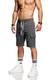 behype. Herren Sweat-Shorts Kurze Hose Sport-Hose Jogging-Hose Trainings-Hose Freizeit Side-Stripe 60-8110 (M, Dunkelgrau (1802))