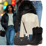 Schwarze Cowgirl Stiefel Outfits image