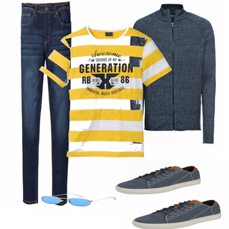 Outfit mit Weiß Sneaker Timberland "Bonprix Mix"