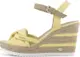 TOM TAILOR Sandalette gelb / beige