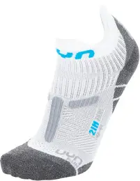 Pánské ponožky RUN 2IN SOCKS White/Grey