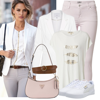 Jeans Outfits mit Weiß Mantel/Bluse Große Größe/Anzug Blazerjacke/BlusenBlazer/Boyfriend Blazer/Lässiger Blazer/Lederjacke/Baumwoll ­Blazer/Eleganter Blazer/KurzBlazer/SweatBlazer/Lederjacke für Männer/Smoking Blazer Ichi "Frühlings Outfit"
