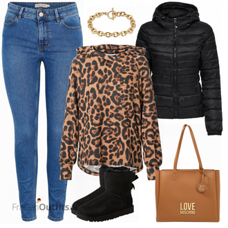 Gefütterte Outfit mit Schwarz Trekkingsandalen/Fisherman Sandale/barfußschuh UGG "Leo Alltagsoutfit"