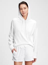 Pajama Top Slub Jersey Hoodie - Women's
