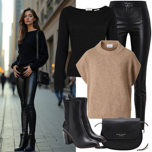 Comment poter Noir Leggings Grande Taille/Pantalon Grande Taille/Legging Aspect Cuir/Pantalon en Simili Cuir/Legging en cuir/Leggings Scrunch/Legging en Velours Côtelé/Legging Doublé/Pantalon en Cuir Studio Untold avec Noir Leggings Grande Taille/Pantalon Grande Taille/Legging Aspect Cuir/Pantalon en Simili Cuir/Legging en cuir/Leggings Scrunch/Legging en Velours Côtelé/Legging Doublé/Pantalon en Cuir Studio Untold