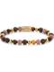 Rebel & Rose Armband braun / gold / altrosa