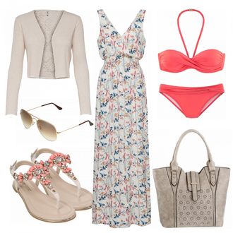 Outfit mit Bademode Lascana "Beachdress"