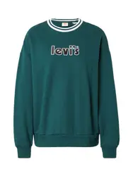 LEVI''''S Sweatshirt smaragd / schwarz / weiß