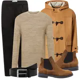 Beige Mäntel Outfits image