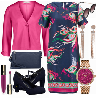 Outfit mit Rosa Betty Barclay "Caravelle New York"