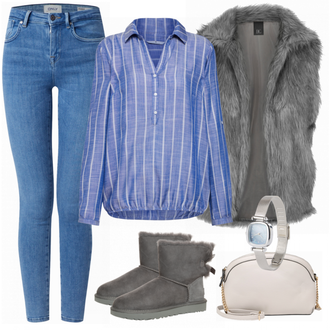 Outfit mit Grau Stiefel UGG "Camilla"