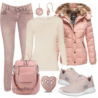 Ultra Flex Outfit mit Rosa/Grau Skechers "Skechers Damen"