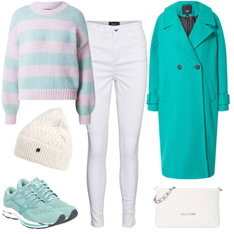 Outfit mit Blau Sportschuh MIZUNO "Bequemer Alltagslook"
