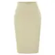 CLXLYU Bleistiftrock Damen Röcke High Waisted Slim Fit Büro High Stretch Hüfte Gewickelt Bodycon Bleistiftrock-Tan-M