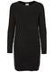 VERO MODA Langärmeliges Strickkleid schwarz
