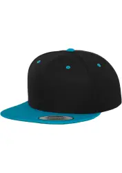Flexfit Cap schwarz / himmelblau