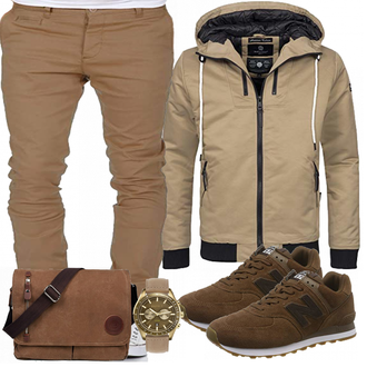 Outfit mit Grau Accessoire/Winter Parka Navahoo "New Balance New"