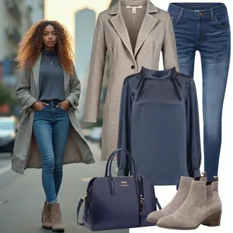 Outfits met Hoge Laarzen "Modieuze lente-outfit"
