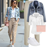 Sneakers mit Klettverschluss Outfits image