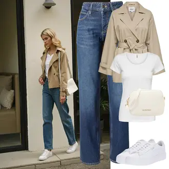 Outfity s "mom" džínami Vysoký Pas s Modrá/Světle modrá Vintage džíny/Sportovní boty/Džíny Regular Fit/Mom Jean/Dad Džíny/Zimní bunda/Rovná Džína/Džíny Volného Střihu/Girlfriend Džíny/High Waist Džínové Kalhoty/Formální Košile Lee "Perfektní na jaro"
