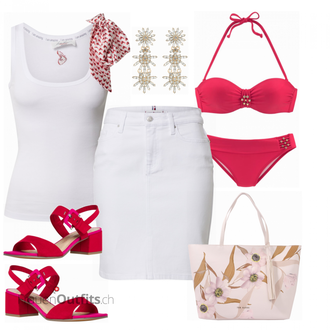 Outfit mit Bademode Lascana "Stylische Sommerlaune"
