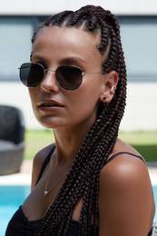 Bh DB319 Silver Black Unisex Sunglasse