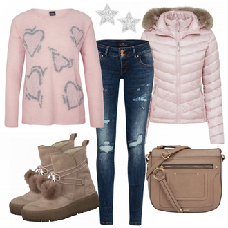 Outfit mit Grau Superdry "Star"