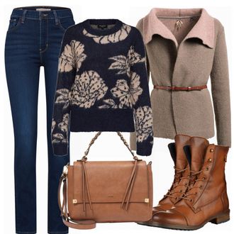 Outfit met bruin Khujo "Stijlvol"