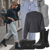 Boyfriend Jeans Winter Outfits für Damen image