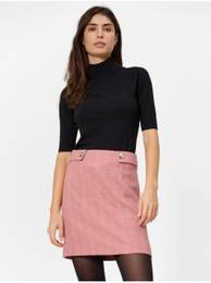 Black Turtleneck with Three-Quarter Sleeves - Women