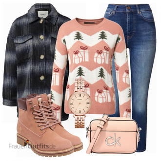 Outfit mit Braun Stiefel Apple of Eden "Cooles Herbst Outfit"