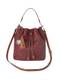 Beuteltasche Taschenherz bordeaux