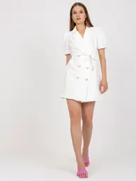 Elegantn bl mini koktejlov aty na knoflky