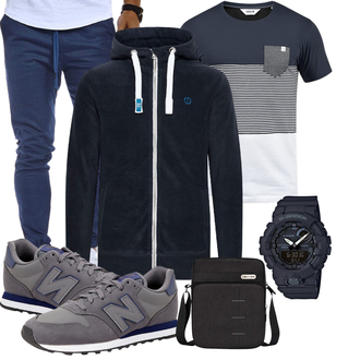 Mit Trennfächern Outfit mit Schwarz UBAYEE "Freizeit Outfit"