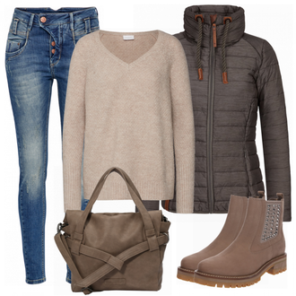 Outfit met blauw Gang "VrijetijdsLook"
