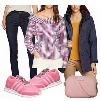 Outfit mit Rosa Sneaker Jack & Jones "Adidas"