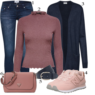 Verslas, Laisvas apranga su Mėlyna/Tamsiai mėlyna Leggings Džinsai Antblauzdžiai/Jeggings Only "Jeseň"Look: Emo, Laisvas, Šaunus, Prancūziška, Graži, Besiūliai, Sportiškas
